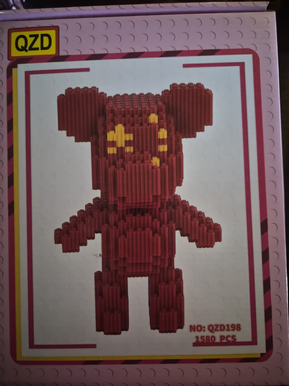 Red Bear Building Block Toy - Kids Construction Set